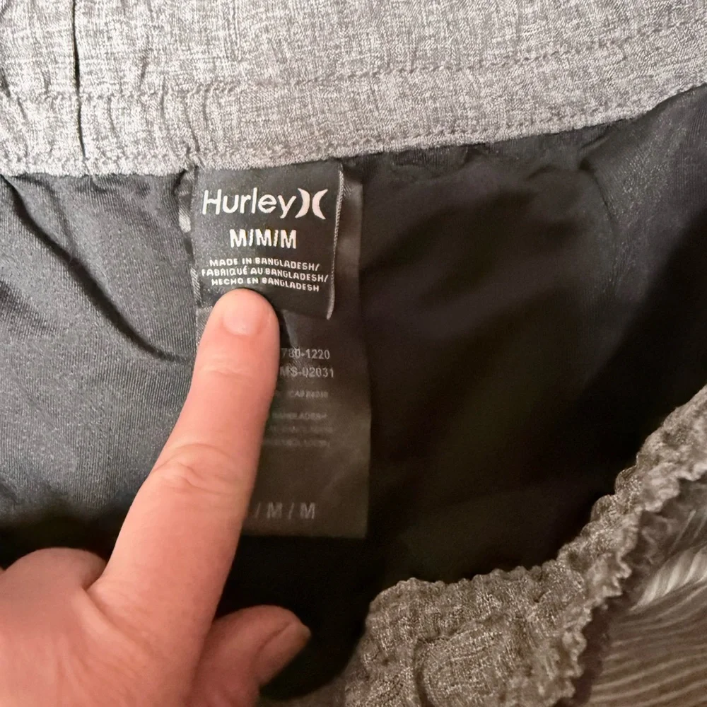 Hurley Floral and Striped Swim Trunks